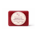 Aker Fassi soap bar with a beige label on a white background