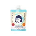 Packaging of a facial product with a face illustration and Japanese text on a white background