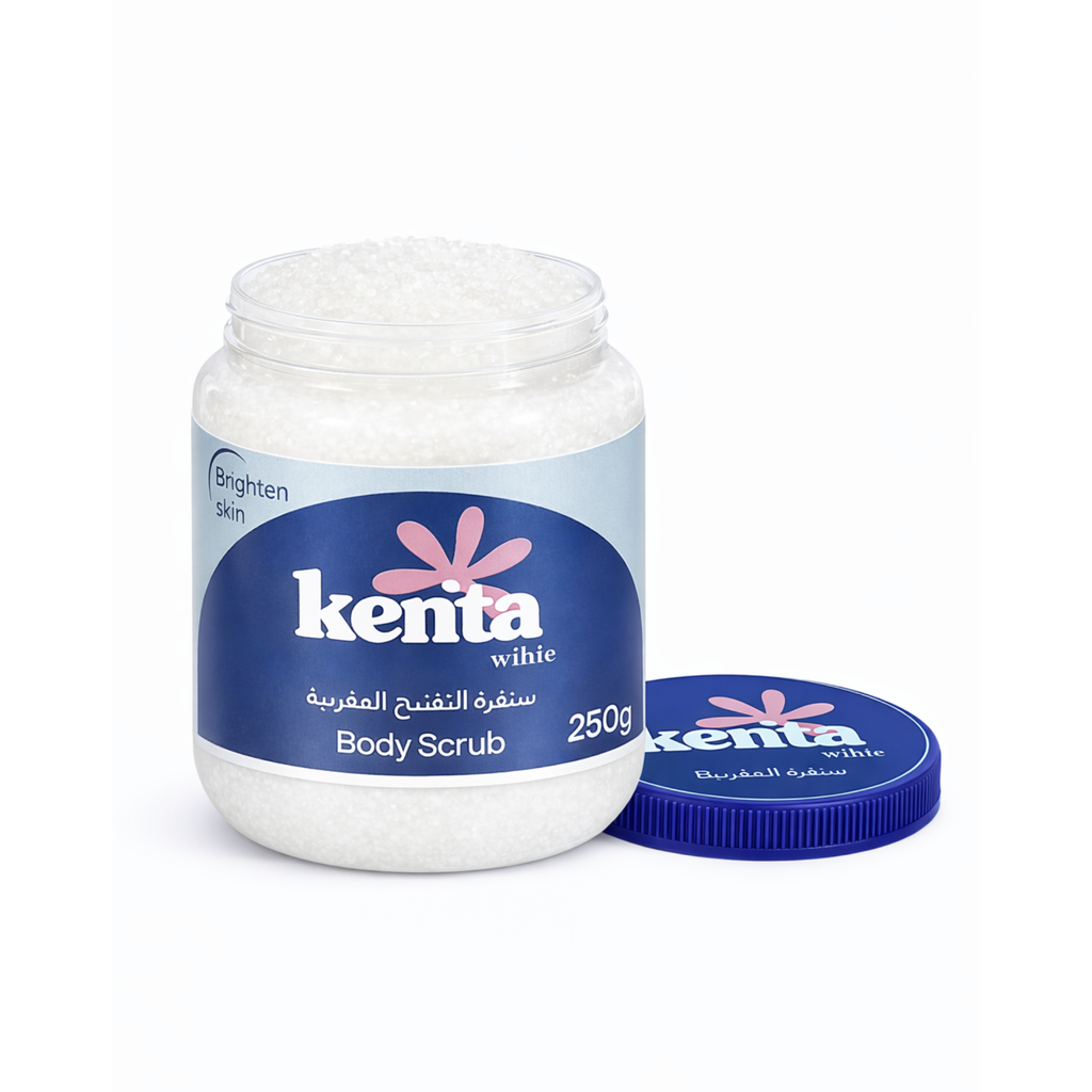 Kenta White Body Scrub 250g – Brightening & Exfoliating Moroccan Body Polish
