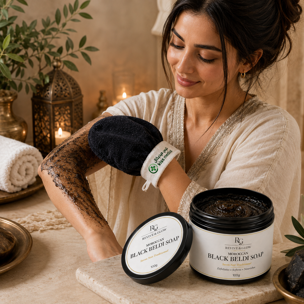Kessa Gloves – Traditional Moroccan Exfoliating Mitt