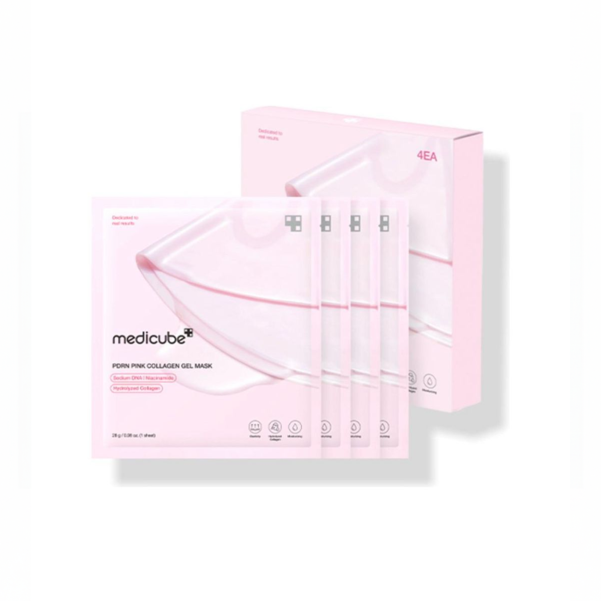 Medicube PDRN Pink Collagen Gel Mask 4 Pack – Original