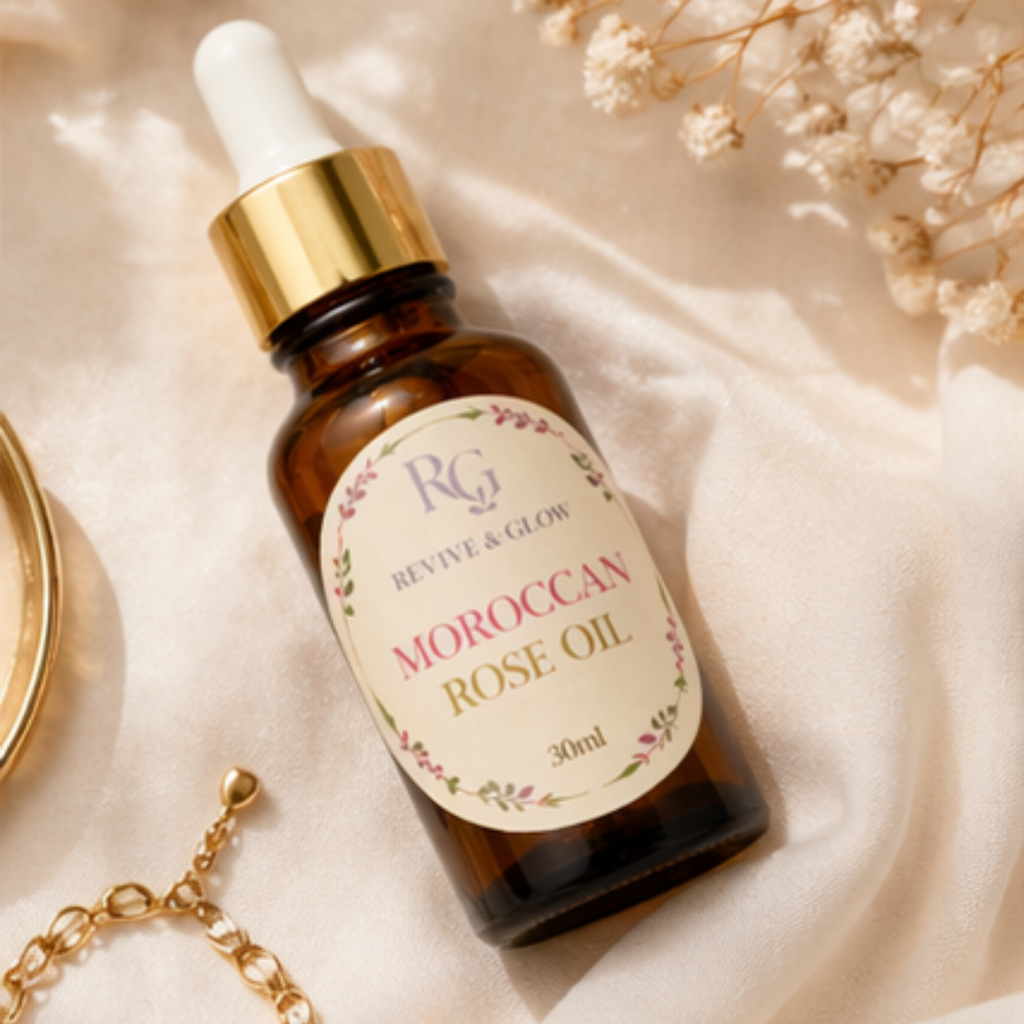 Moroccan Rose Oil 30ml – Pure Hydrating Facial Oil