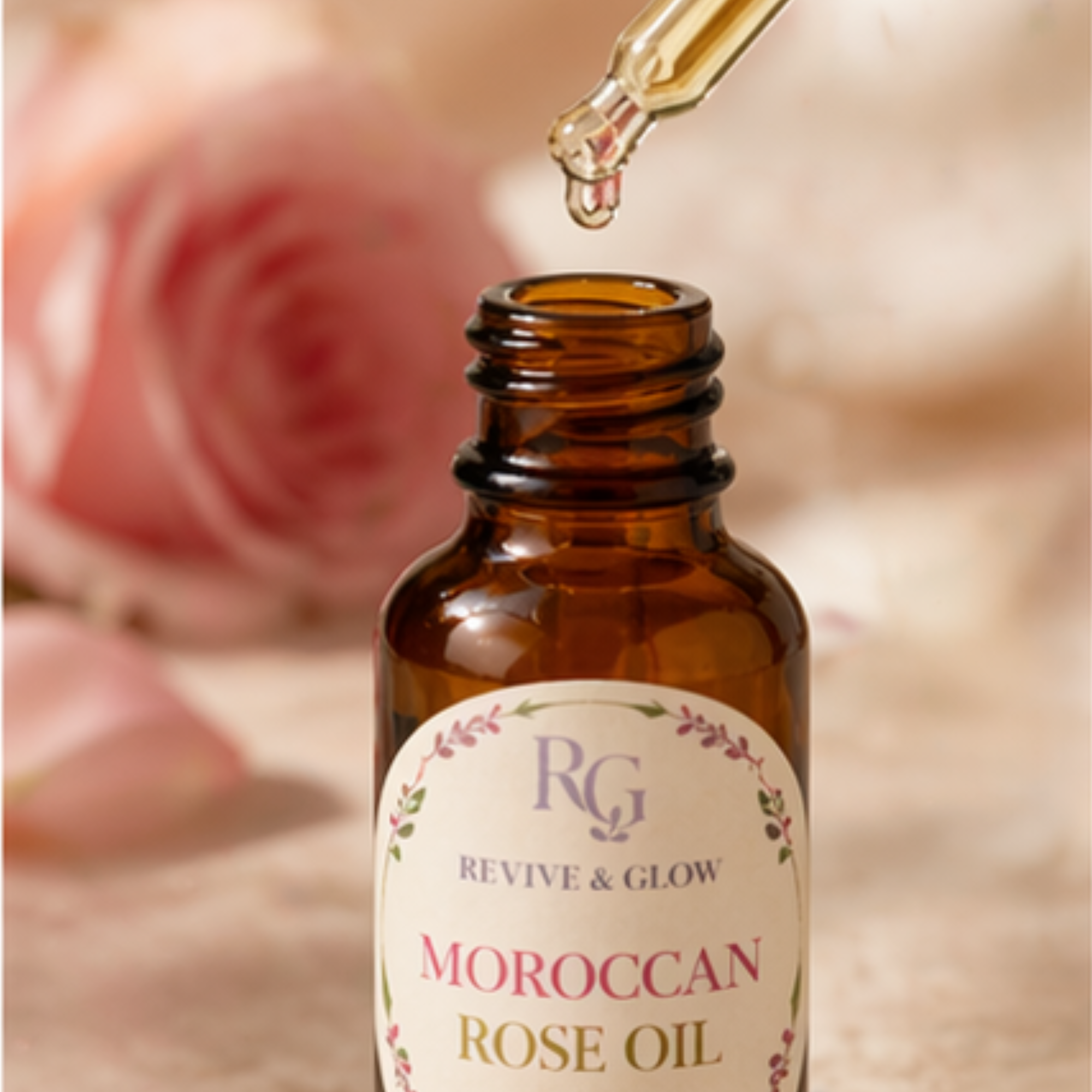 Moroccan Rose Oil 30ml – Pure Hydrating Facial Oil