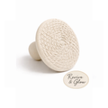 Moroccan M’hekka terracotta clay pumice stone by Revive & Glow on white background