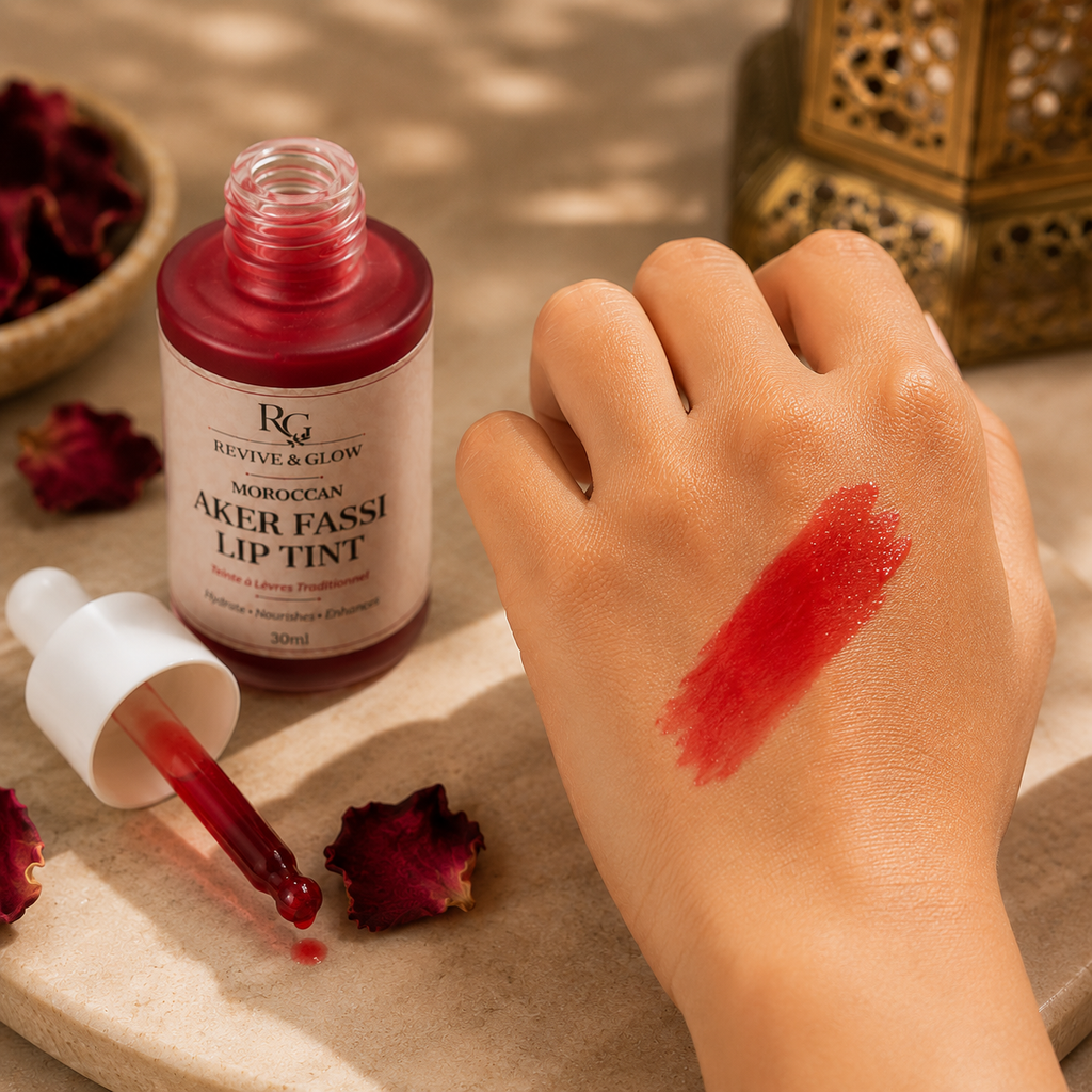Aker Fassi Lip Tint – Natural Moroccan Red Tint (30ml)