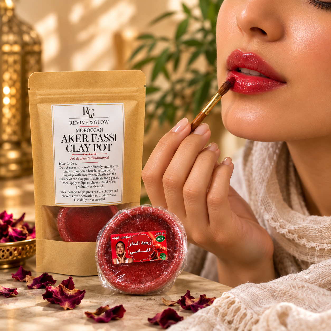Aker Fassi Clay Pot – Traditional Moroccan Beauty Vessel