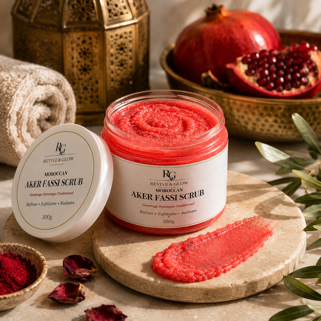 Aker Fassi Scrub – Moroccan Red Glow Exfoliating Treatment