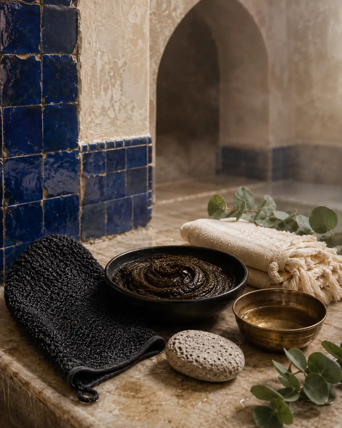Moroccan hammam cleansing ritual